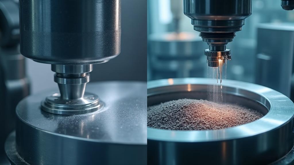 Magnetic Polishing vs Vibratory Finishing – technical guide article on metal polishing by Precinova India
