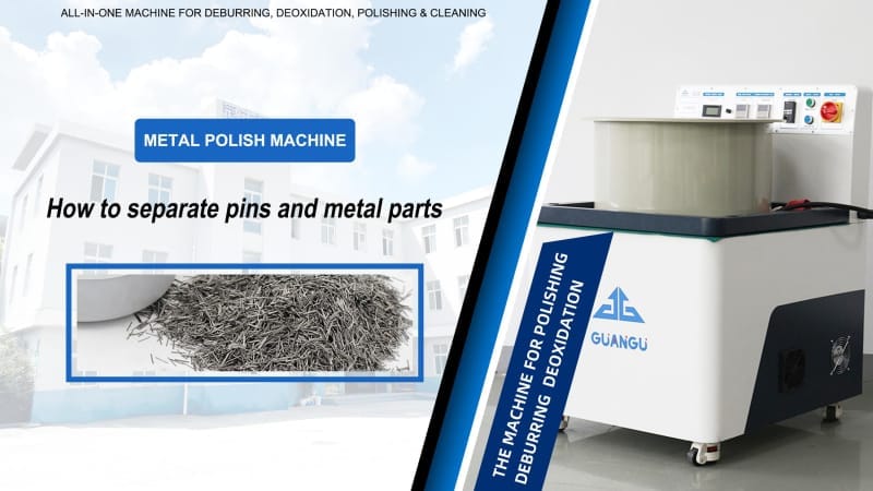 How to Separate Pins and Metal Parts – magnetic polishing machine tutorial video by Precinova India